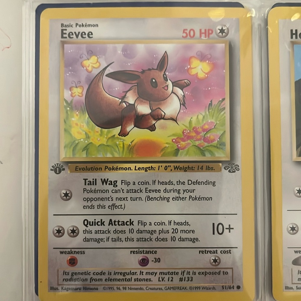 Eevee gen 1 card